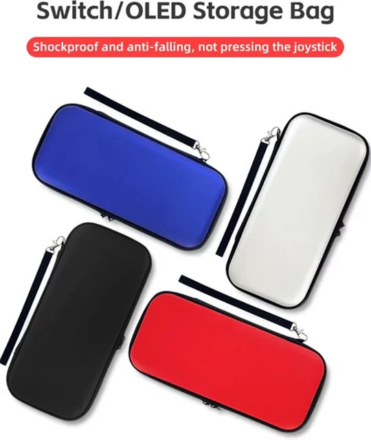 DATA FROG Switch Case Hartschale Aufbewahrungstasche für Nintendo Switch in Silber - Bild 1