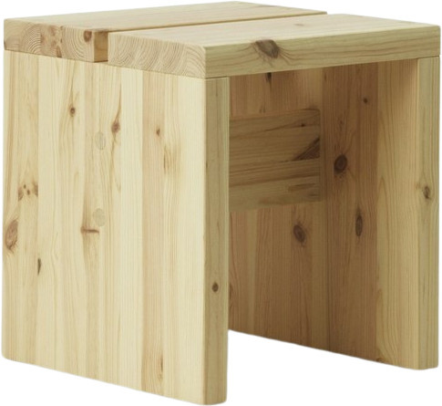 Normann Copenhagen Stretch Hocker aus Kiefernholz in Braun und Beige - Bild 1