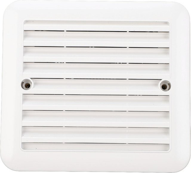 Igeteck 12V Wohnmobil Seitenlüfter Ventilations Abluftventilator mit Lüftungsgitter in Weiß - Bild 1