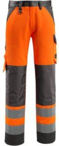 Mascot Maitland Arbeitshose EN ISO 20471 Class 2 in Orange und Dunkelanthrazit - Bild 1