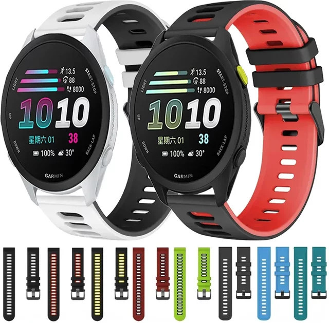 Uhrenarmband Silikon, Schwarz, Unisex - Bild 1