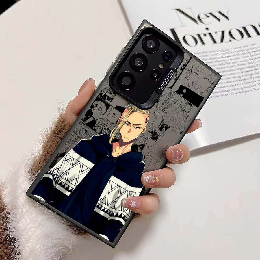 Anime D-Draken Silikon Handyhülle für Samsung Galaxy S25 Edge S24 S23 S22 S21 S20 Ultra in Bunt und Silber - Bild 4