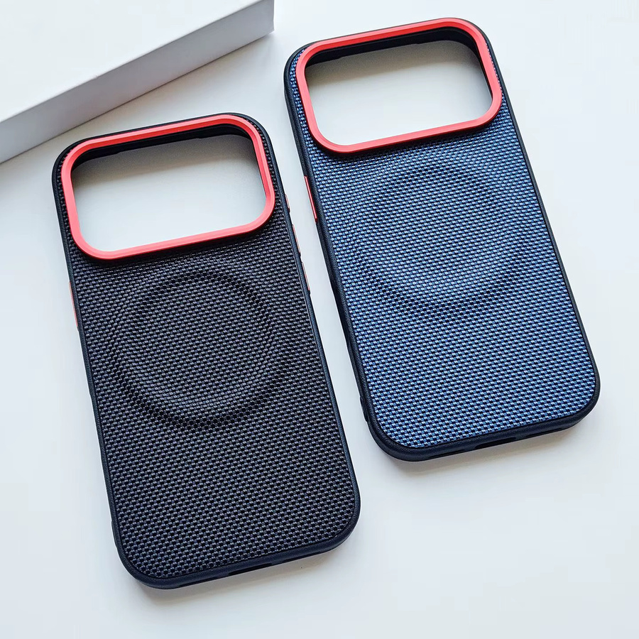 Xiaomi Poco F8 Ultra und Poco F8 Pro Schutzhülle aus Nylon Woven in Blau mit magnetischer Rückseite und matter Anti-Fingerprint-Oberfläche - Bild 1