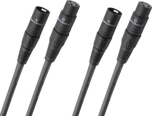 Oehlbach NF 14 Master X XLR Audiokabel Set in Anthrazit, 2x 1,00 m, 1x XLR-Stecker zu 1x XLR-Buchse - Bild 1