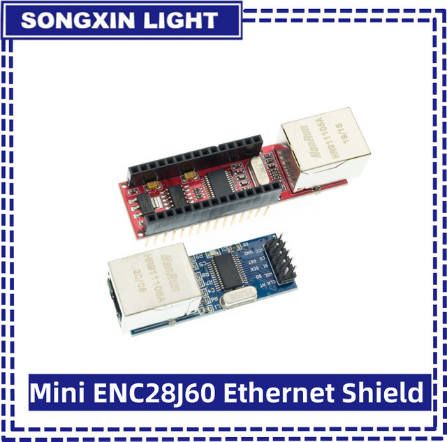 Mini ENC28J60 Ethernet Shield für Arduino Nano mit SPI Schnittstelle als LAN Netzwerk Modul - Bild 1