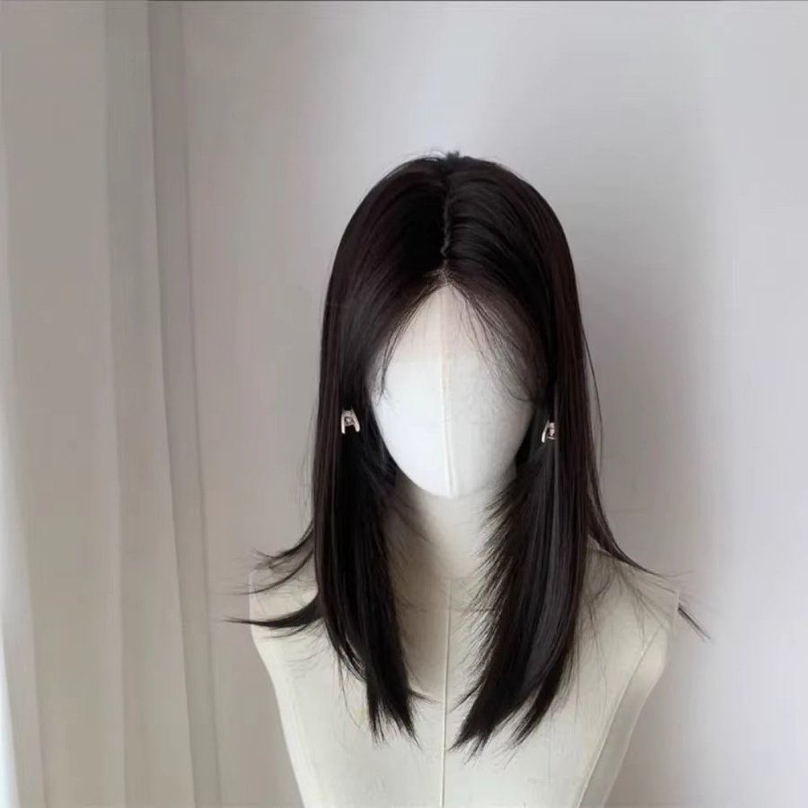 Ashley Bob-Perücke, Lace-Front, schwarz-braun - Bild 2