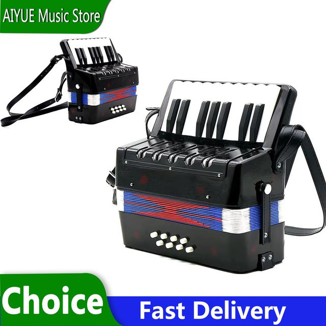 IRIN Akkordeon, Musikinstrument, 17 Tasten, 8 Bass, Rhythmus-Training - Bild 1