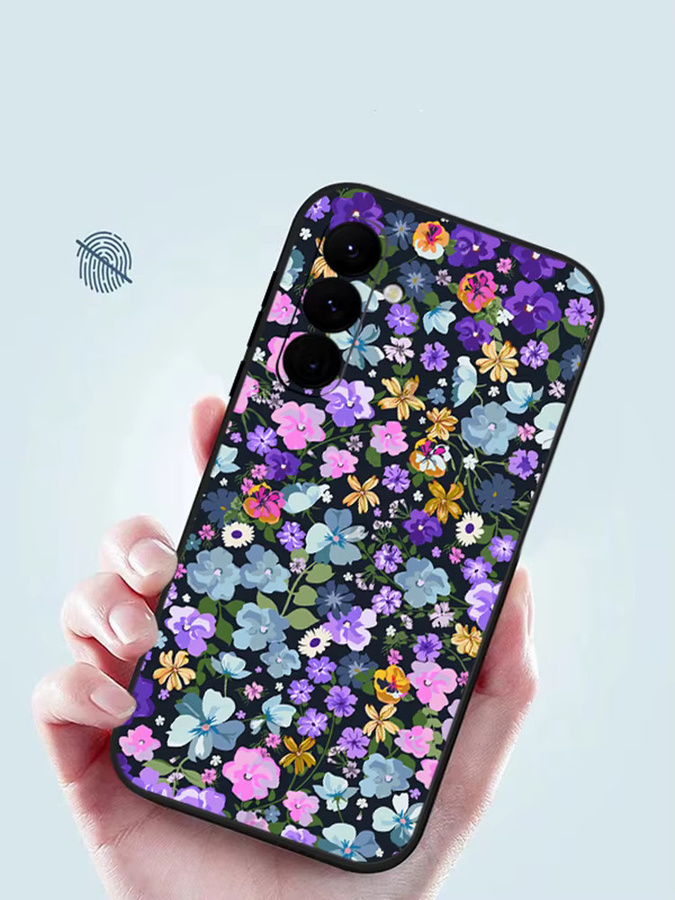 MOESOE Handyhülle mit Blumenmuster für Samsung Galaxy S25 S24 S23 S22 Ultra S26 FE A57 A17 A56 A16 A55 A15 A36 in Weiß und Multicolour - Bild 5