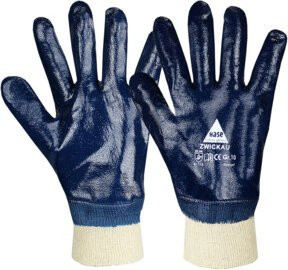 Hase Arbeitshandschuhe Nitril Blau Größe 9 - Bild 1
