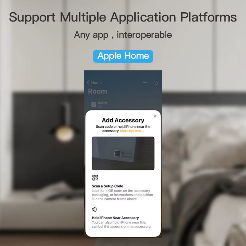 HIMOJO Matter WIFI Smart Switch Modul Relais Breaker in Weiß zur kabellosen Steuerung mit Siri, Alexa und Google Home - Bild 3