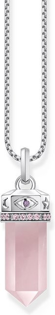 Thomas Sabo Anhänger 925 Silber, Rosenquarz Kristall, Damen - Bild 1