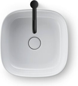 Duravit Aufsatzbecken Zencha aus Keramik, quadratisch, Weiß, Breite: 42 cm, Tiefe: 42 cm - Bild 1