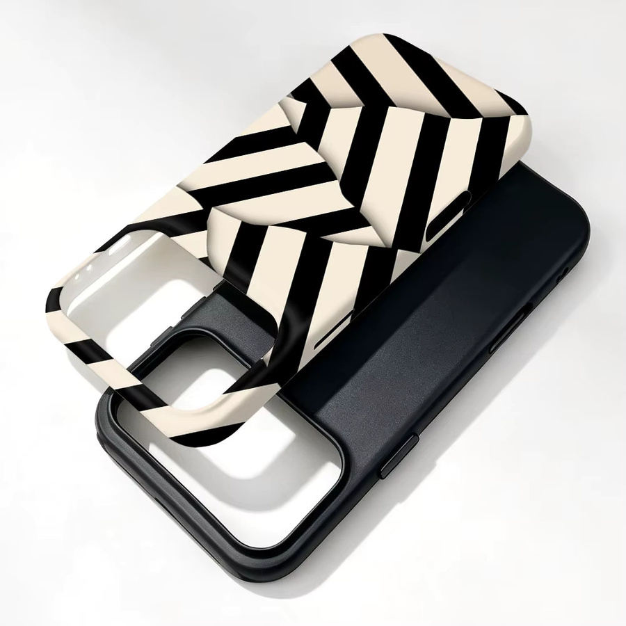 Magnetische 2-in-1 Folienhülle für Xiaomi Poco X7 F7 F8 X8 F6 F5 Pro mit unregelmäßigem Muster in Multicolour, stoßfeste Schutzhülle - Bild 3