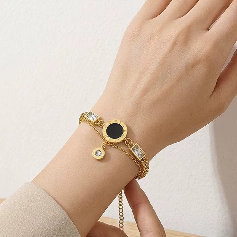 EILIECK Armband Edelstahl, Gold, Damen - Bild 3