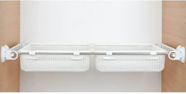 Servetto Korbauszug Self System verstellbar aus Aluminium in Weiß - Bild 1