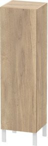 Duravit L-Cube Halbhochschrank in Eiche marmoriert, Braun, B: 40 cm, T: 36,3 cm, H: 132 cm - Bild 1