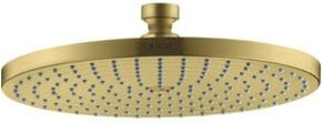 Hansgrohe Axor Starck Tellerkopfbrause für die Wandmontage, Durchmesser: 24 cm, Farbe: Brushed Brass, Rund, Rain-Funktion mit Anti-Kalk-Funktion - Bild 1