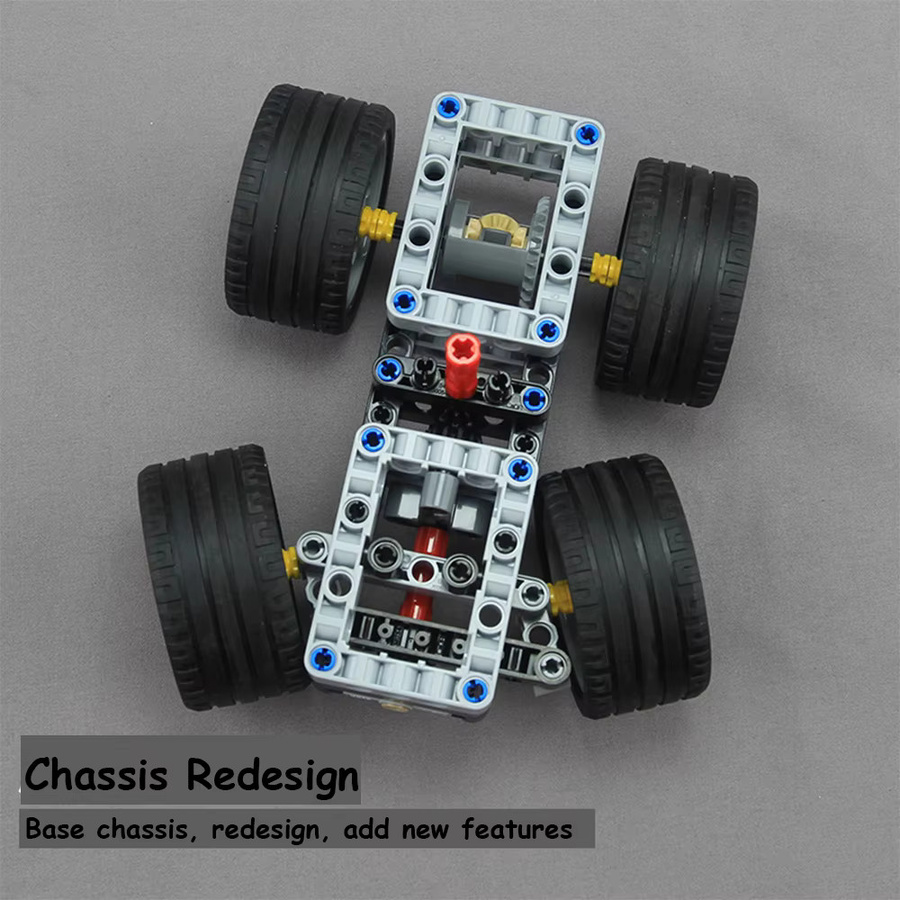 wishiot MOC-Basic-Car-Chassis, Bausteine, Kunststoff, Mehrfarbig - Bild 2