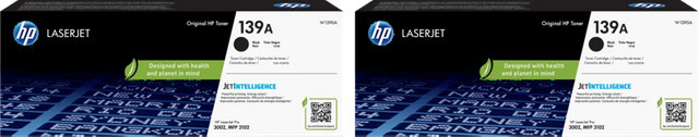 HP 139A Toner Schwarz Doppelpack für HP LaserJet Pro 3002dn, 3002dw, 3002dwe und 3102fdw - Bild 1
