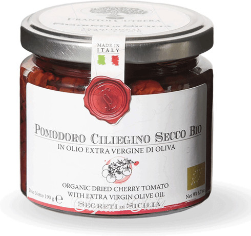 Frantoi Cutrera Bio-Kirschtomaten in Olivenöl 190 g - Bild 1