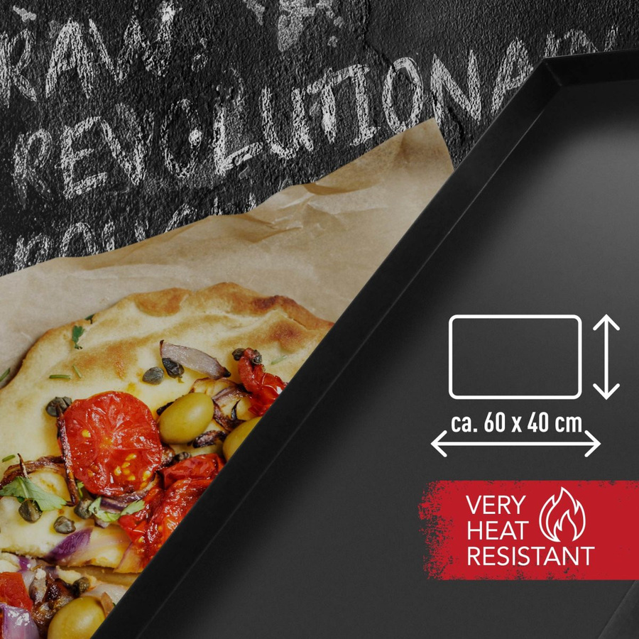 FMprofessional Pizzablech rechteckig B/T: 60 x 40 cm - Bild 2