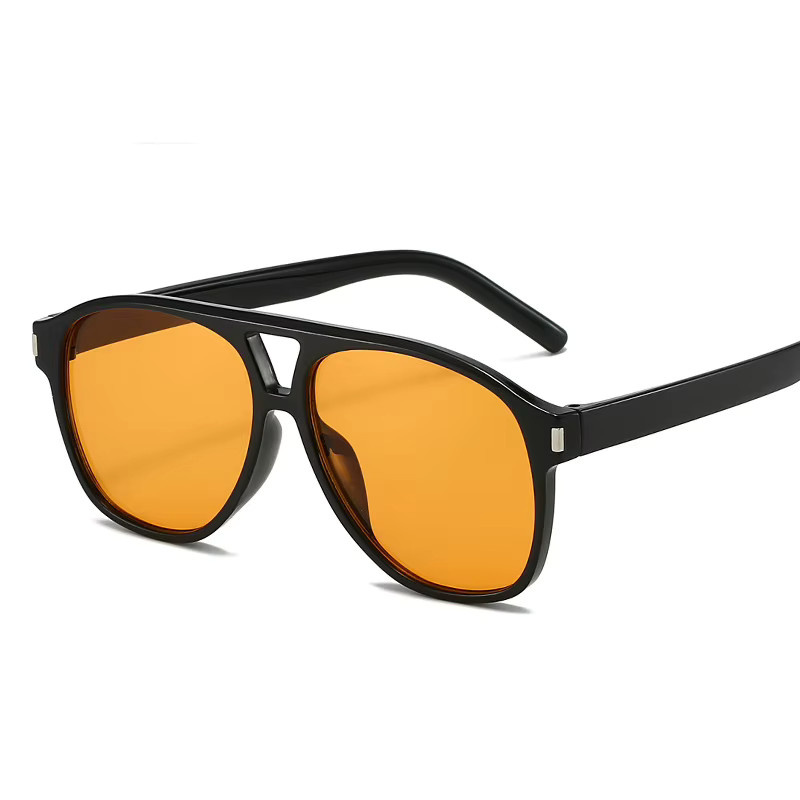Sonnenbrille Round, Schwarz, Vollrand, Unisex, Kunststoff - Bild 3