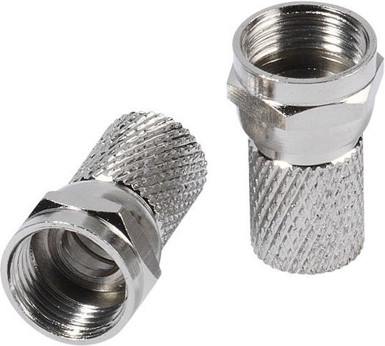 Vivanco F Stecker in Silber, 8,0 mm (44021) - Bild 1