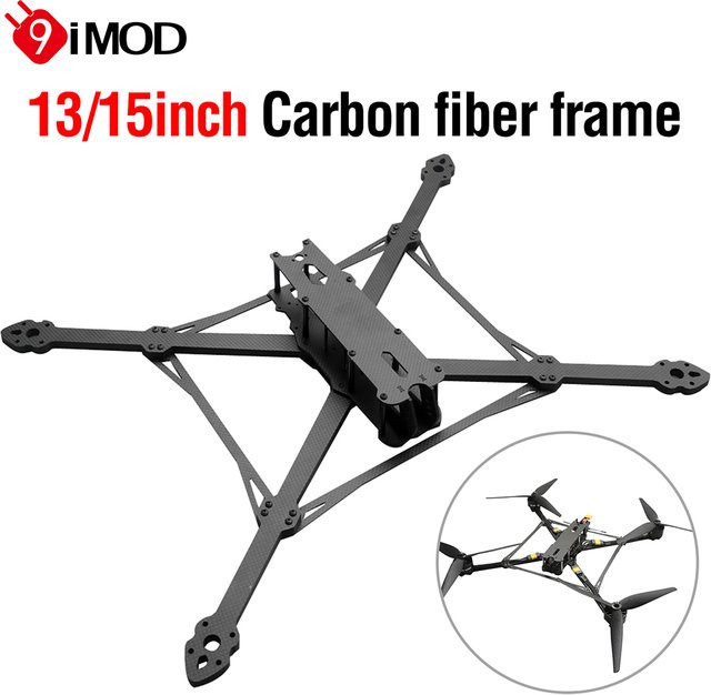 9imod MARK4 FPV Carbon-Faser-Rahmen V3 Pro Kit in Schwarz für Freestyle Quadcopter Drohnen - Bild 1