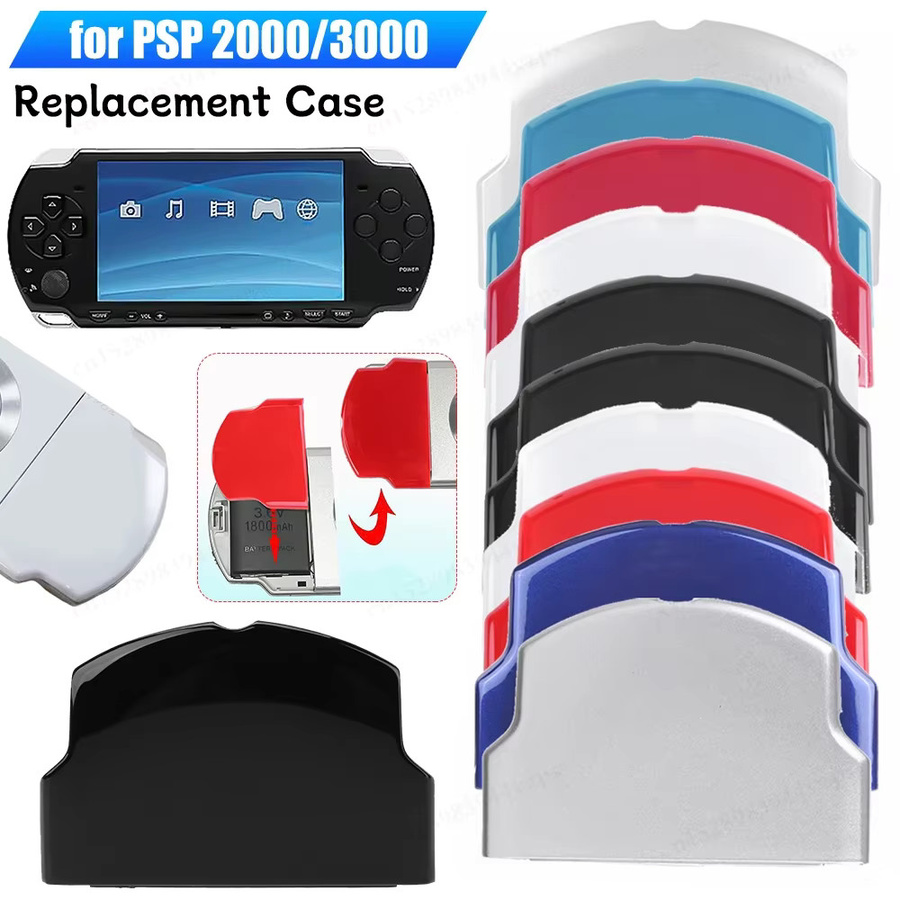 Sony Batteriegehäuse Ersatzteil als Hintertür Abdeckung für PlayStation PSP 2000 und PSP 3000 in Rot - Bild 4