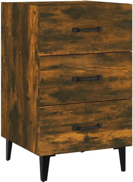 vidaXL Nachttisch Modell 9 in Räuchereiche, B/T/H: 40 x 40 x 66 cm - Bild 1