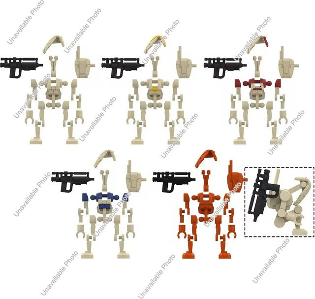 Hot Toys Roboter, MOC-Bausteine-Set, Kunststoff, Bunt / Mehrfarbig - Bild 1
