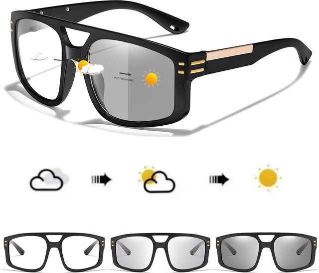 LOISRUBY Sonnenbrille, quadratisch, Vollrand, Unisex, photochrom - Bild 1