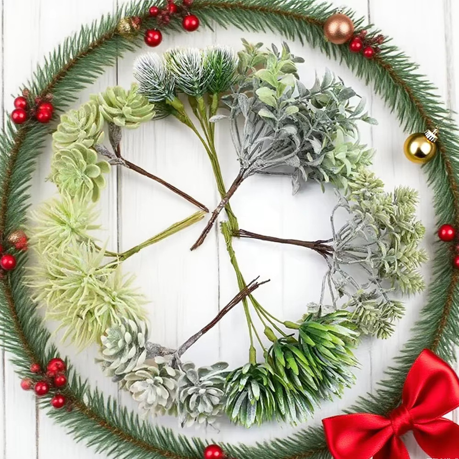 ZQCY Künstlicher Weihnachtsbaum in Grün für Dekoration zu Weihnachten und Hochzeiten - Bild 2