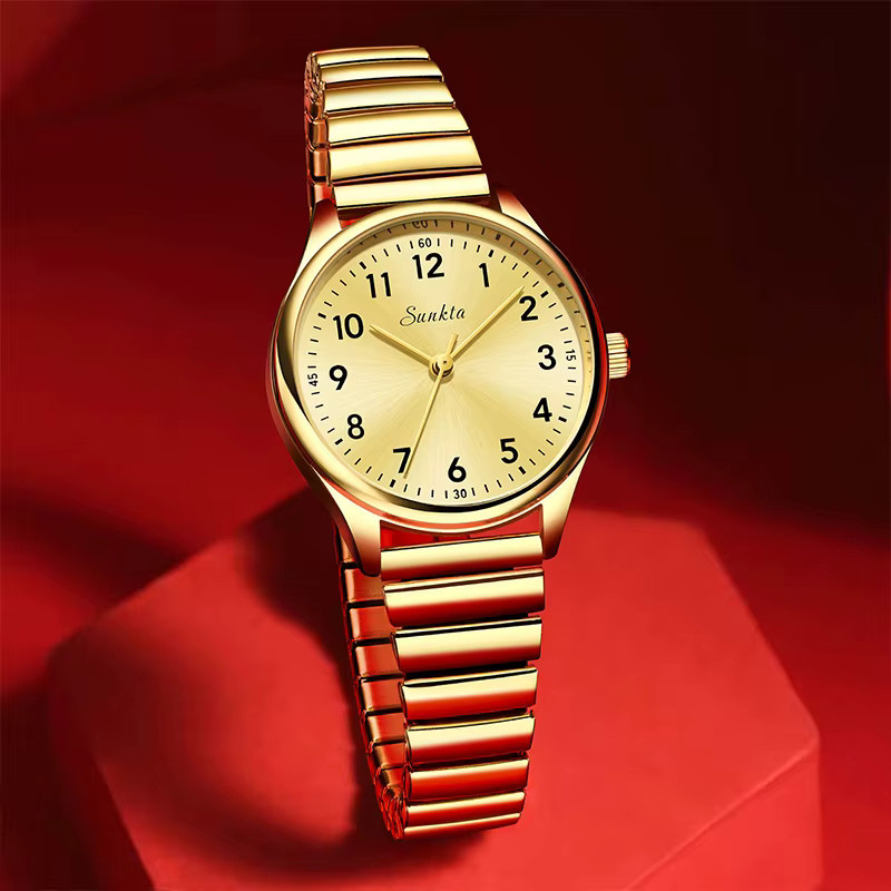 LIGE Armbanduhr Quarz, Edelstahl, Gold, Damen - Bild 2