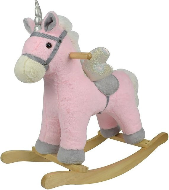 Chipolino Schaukeltier Einhorn Plüsch rosa ab 18 Monaten - Bild 1