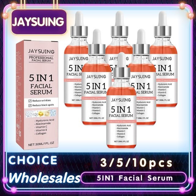 jaysuing Gesichtsserum mit Hyaluronsäure, Vitamin C, Kollagen, Unisex - Bild 1