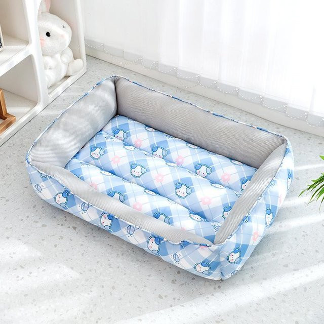 Atmungsaktives Haustierbett für kleine und mittelgroße Hunde und Katzen von Household supplies MH, Farbe: Weiß, B/T: 45 x 35 cm - Bild 1