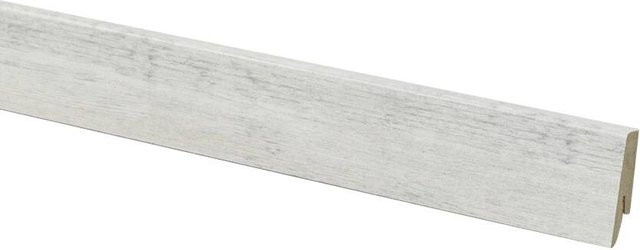 Sockelleiste aus MDF in Weiß mit Click-System, L: 240 cm, H: 0,58 cm, B: 0,18 cm - Bild 1