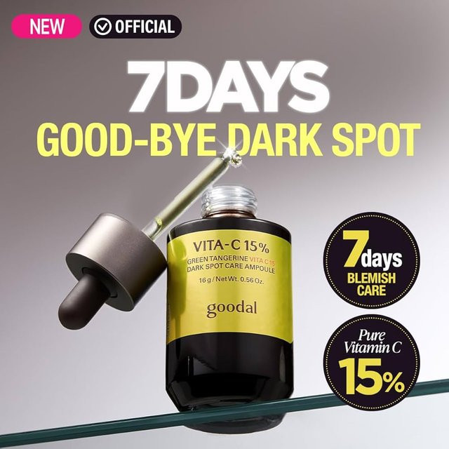 Goodal Grüne Mandarine Vita C15 Serum, 16g, Vitamin C, Empfindliche Haut - Bild 1