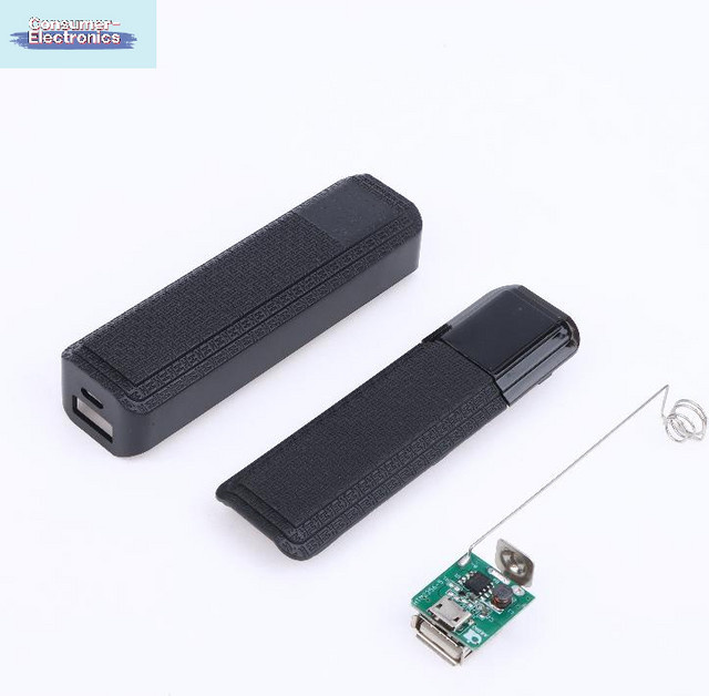 SD&HI Tragbare USB-Ladehülle für 18650 Batterien, DIY Power Bank Gehäuse, Schwarz - Bild 1