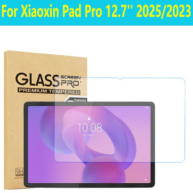 Gehärteter Glas-Displayschutz für Lenovo Xiaoxin Pad Pro 12,7 Zoll (2023/2025) in Transparent - Bild 1