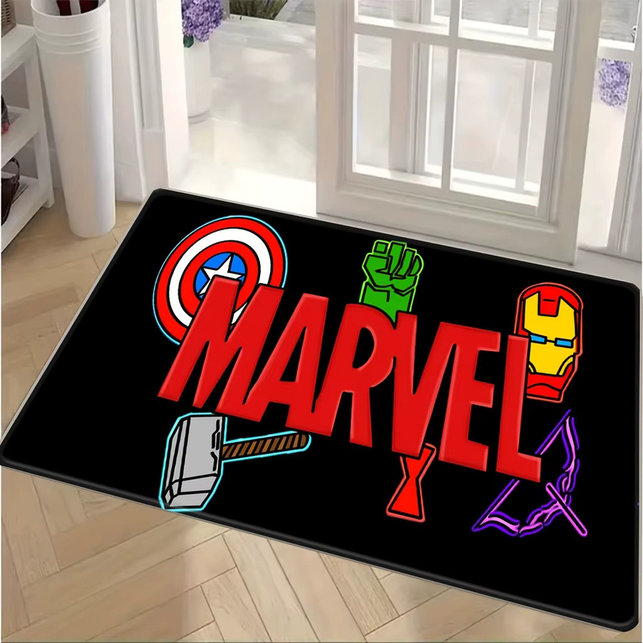 Beast Kingdom Marvel Cartoon Fußmatte mit Captain America, Hulk, Iron Man, Thor und Ant-Man, Mehrfarbig, B/T: 60 x 60 cm, Höhe: 1 cm - Bild 2