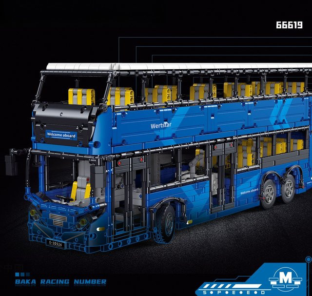 Blauer Doppeldecker-Bus, Baukasten, 2692 Teile - Bild 1