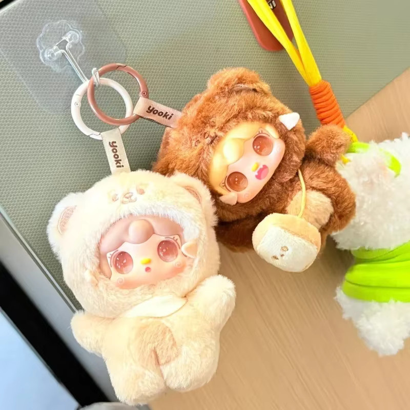 Yooki V4 Take A Bite Of Bear Serie Plüsch Anhänger Blind Box als niedliches Desktop Ornament und Anime Spielzeug - Bild 1