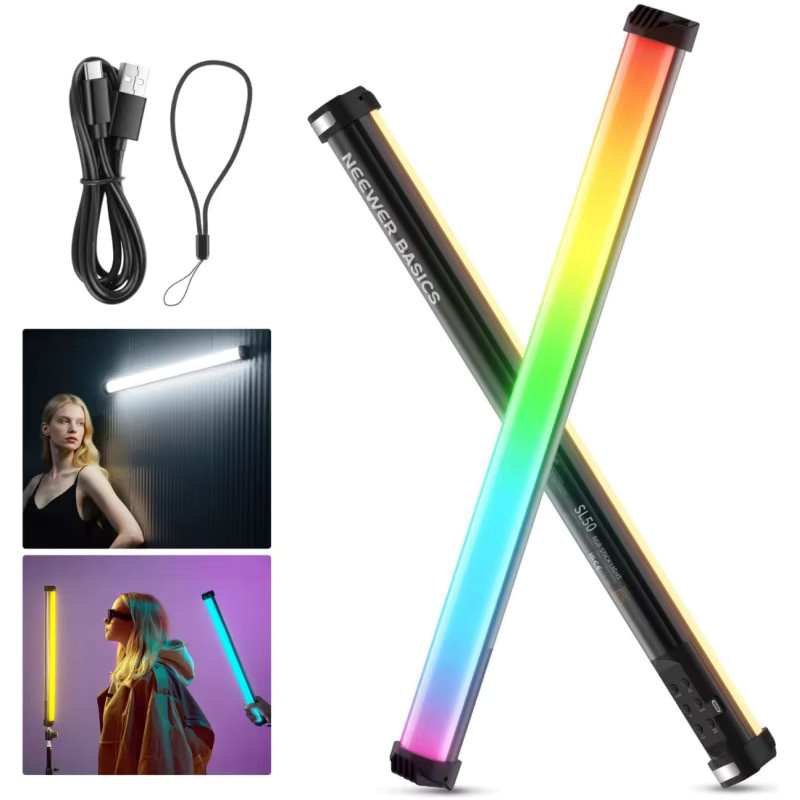 NEEWER Basics 21 Zoll magnetischer RGB LED Lichtstab für Studiofotografie und Streaming in Multicolour - Bild 5