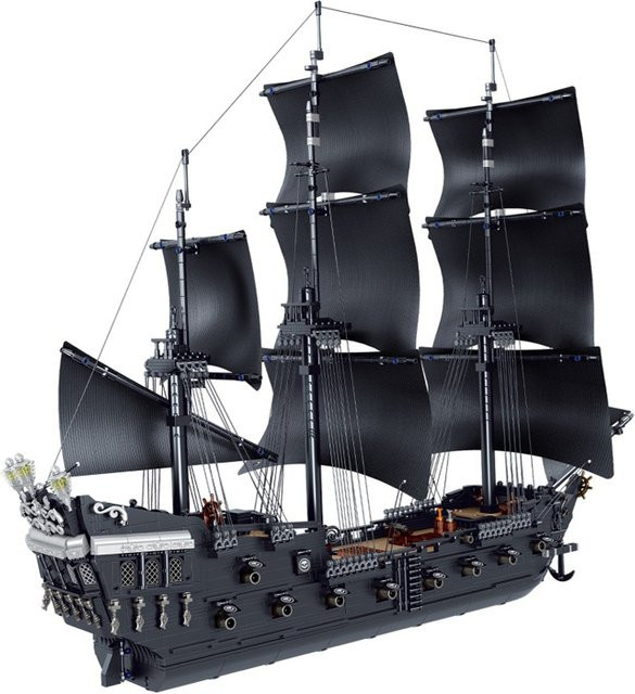 GUCAA Black Pearl Piratenschiff, Bausteine, Piraten, Montage Modell Spielzeug - Bild 1