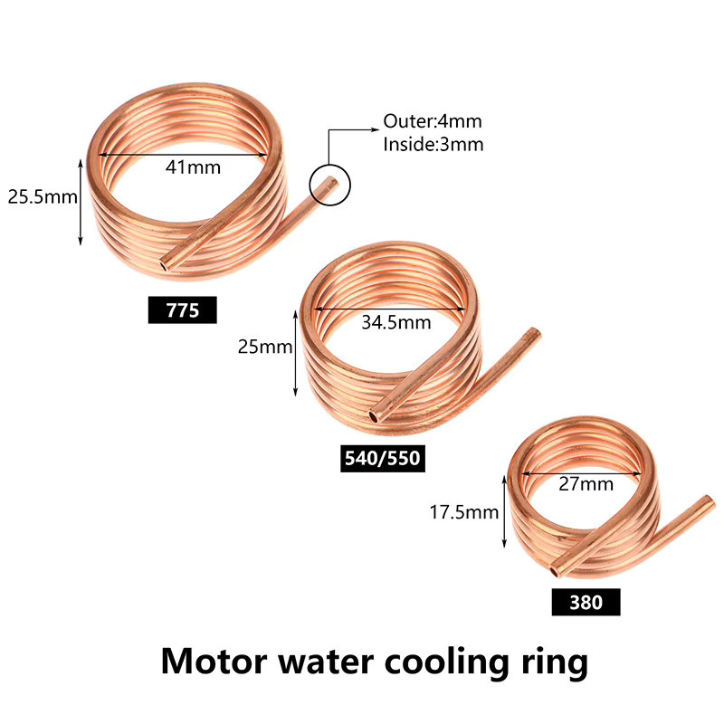 ZTOYL Wasserkühlring für DIY Bürstenmotor RC-Boot, Metall, Braun - Bild 2