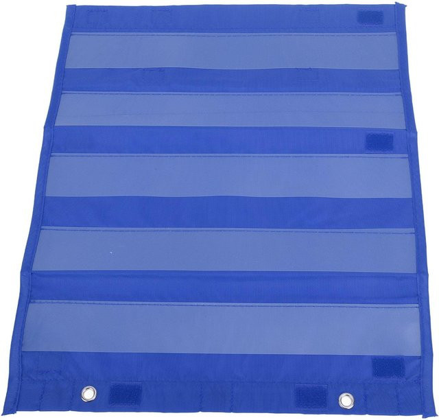 Magnetische Stundenplan-Taschenchart mit 5 Reihen aus Nylon, Transparent Blau - Bild 1