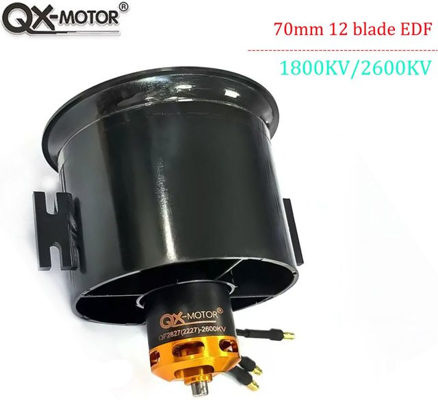 QX-MOTOR QF2827 70mm 12-Blatt EDF Impeller-System, Zubehör - Bild 1