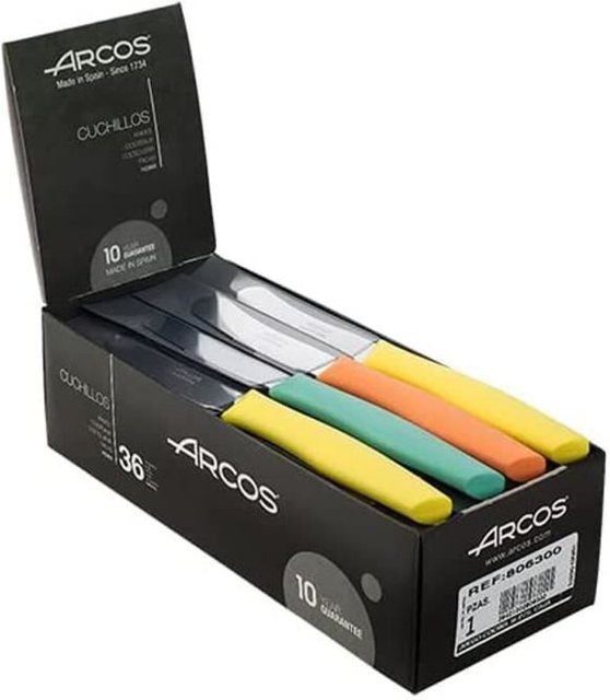 Arcoroc Buttermesser Set mit 36 gezahnten Messern aus Edelstahl in Multicolour - Bild 1